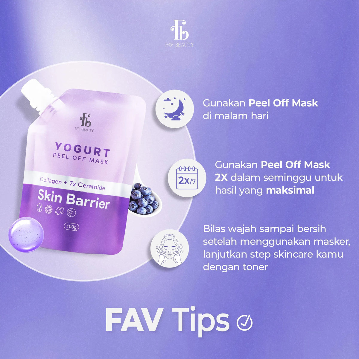 FAV Beauty Yogurt Skin Barrier Peel Off Mask