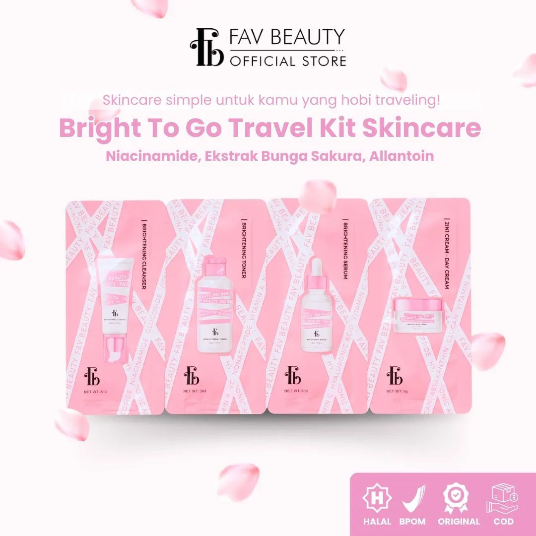 [1 PCS] FAV BEAUTY Bright to Go Travel Kit