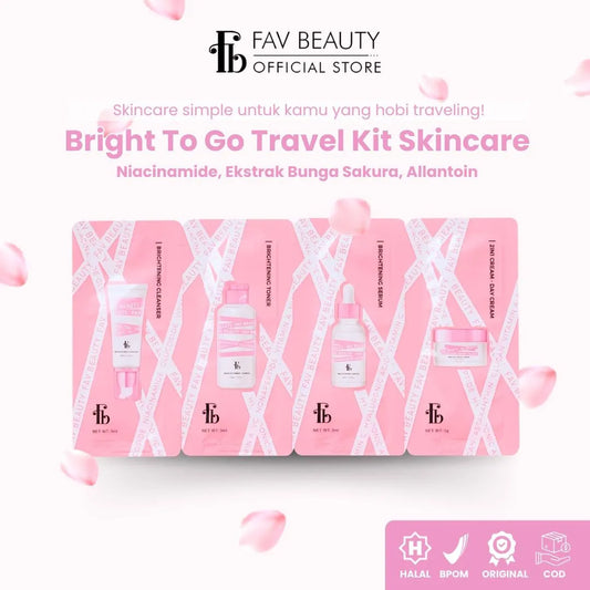 [1 PCS] FAV BEAUTY Bright to Go Travel Kit