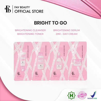 [1 PCS] FAV BEAUTY Bright to Go Travel Kit