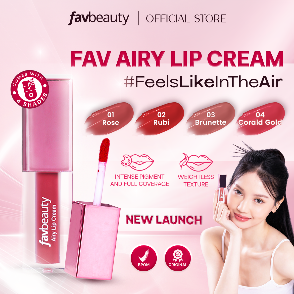 Fav Beauty Airy Lip Cream | Lip Matte Ringan #FeelsLikeInTheAir