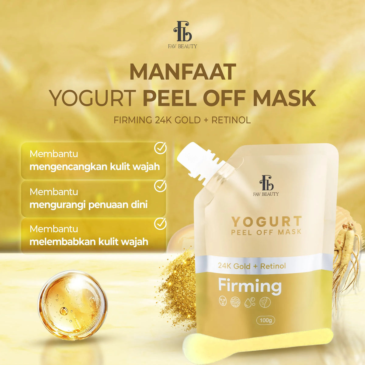 FAV Beauty Yogurt Firming Peel Off Mask