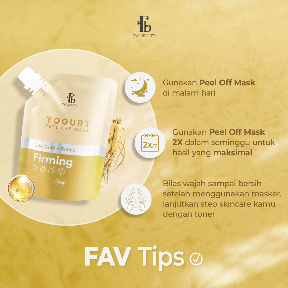 FAV Beauty Yogurt Firming Peel Off Mask