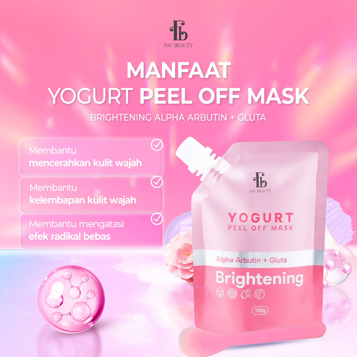 FAV Beauty Yogurt Brightening Peel Off Mask