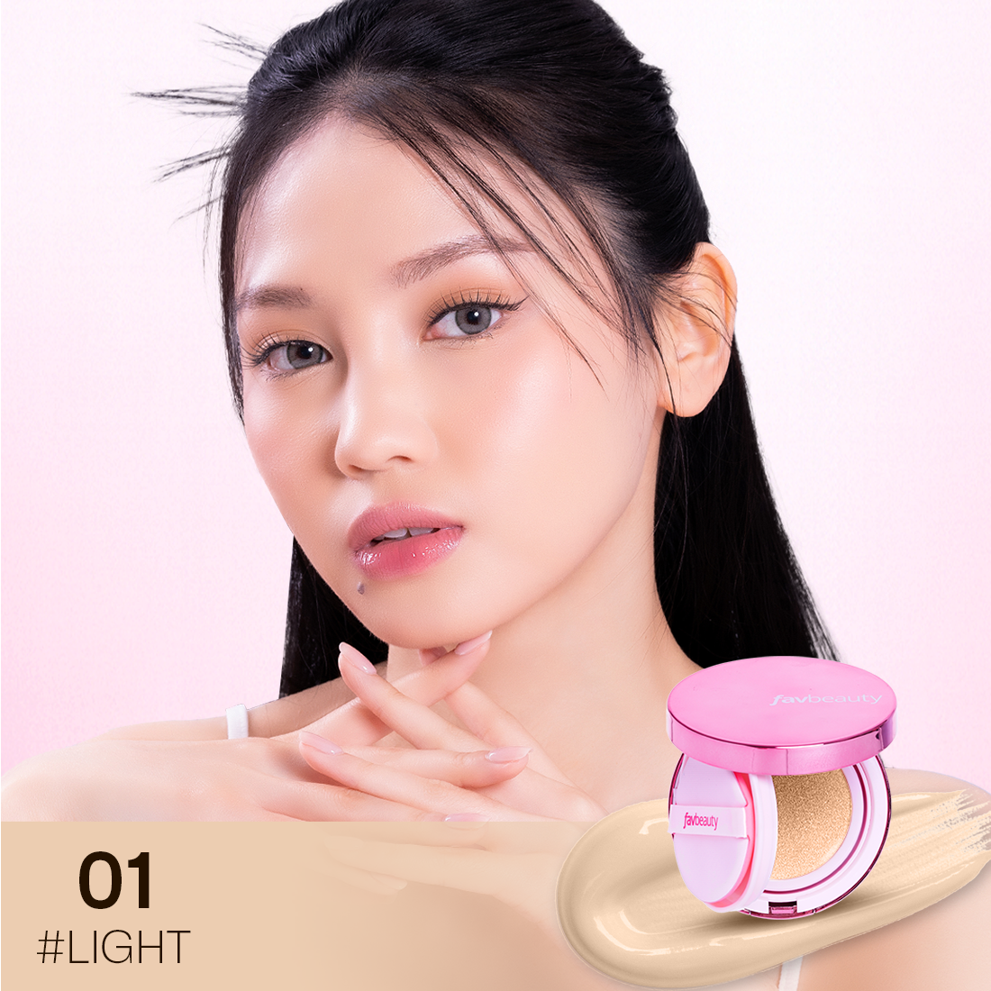 [NEW LAUNCH] FAV BEAUTY AIRY SUNSCREEN CUSHION | Cushion and Refill Make Up Kulit Wajah Cosmetic Foundation Concealer Meratakan Warna Kulit 4 Warna Shade Kulit Wajah Cool Warm Undertone