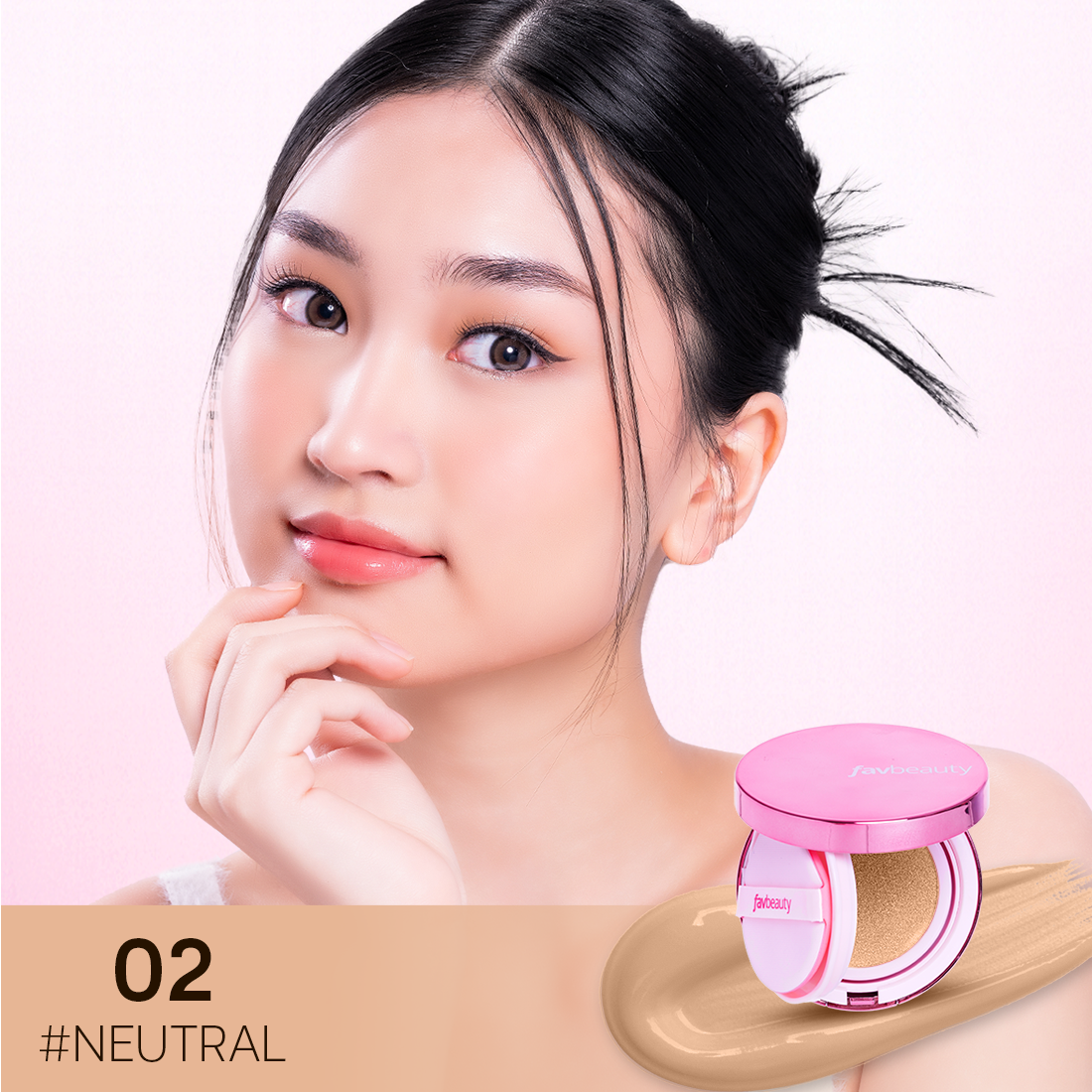 [NEW LAUNCH] FAV BEAUTY AIRY SUNSCREEN CUSHION | Cushion and Refill Make Up Kulit Wajah Cosmetic Foundation Concealer Meratakan Warna Kulit 4 Warna Shade Kulit Wajah Cool Warm Undertone
