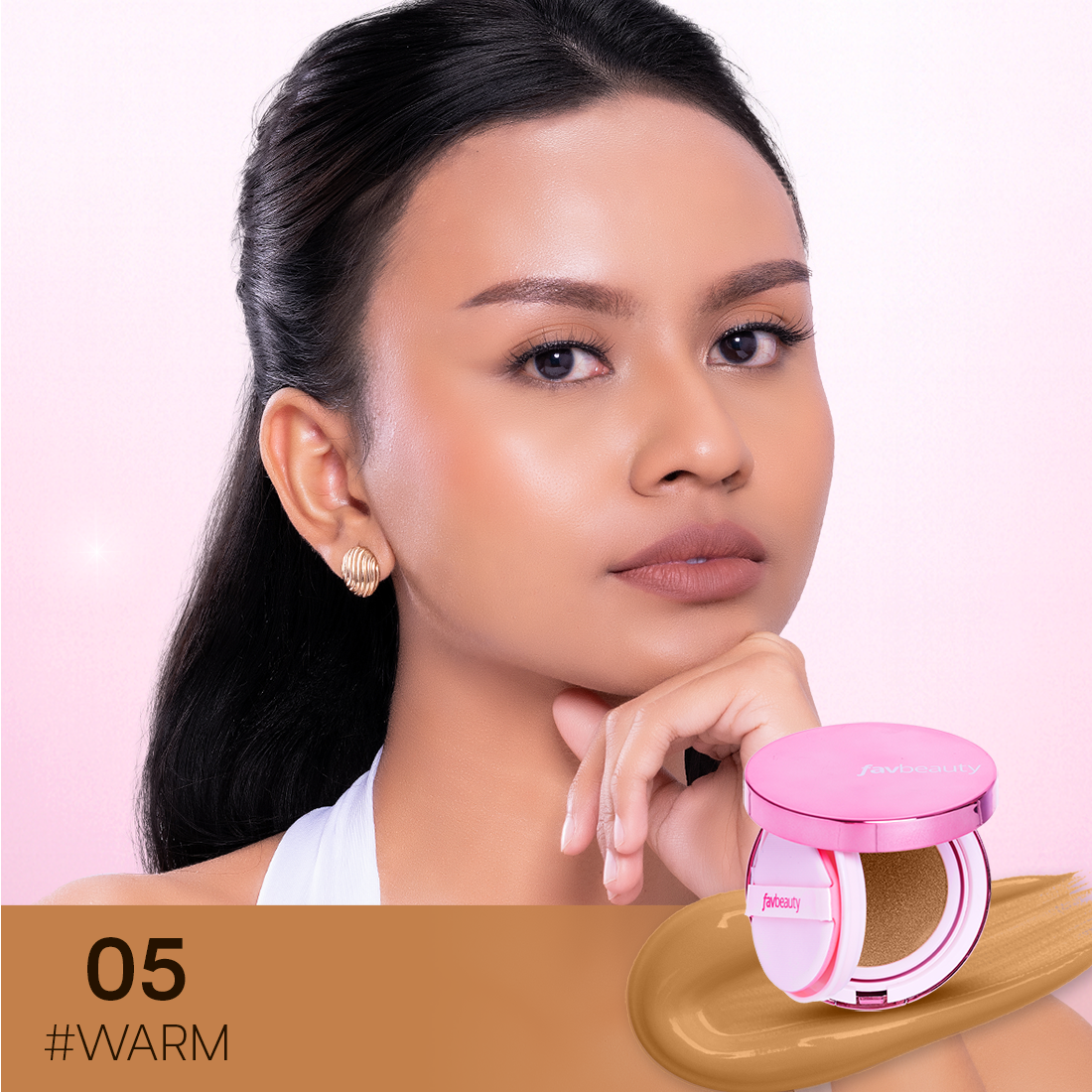 [NEW LAUNCH] FAV BEAUTY AIRY SUNSCREEN CUSHION | Cushion and Refill Make Up Kulit Wajah Cosmetic Foundation Concealer Meratakan Warna Kulit 4 Warna Shade Kulit Wajah Cool Warm Undertone