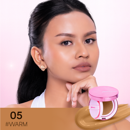 [NEW LAUNCH] FAV BEAUTY AIRY SUNSCREEN CUSHION | Cushion and Refill Make Up Kulit Wajah Cosmetic Foundation Concealer Meratakan Warna Kulit 4 Warna Shade Kulit Wajah Cool Warm Undertone