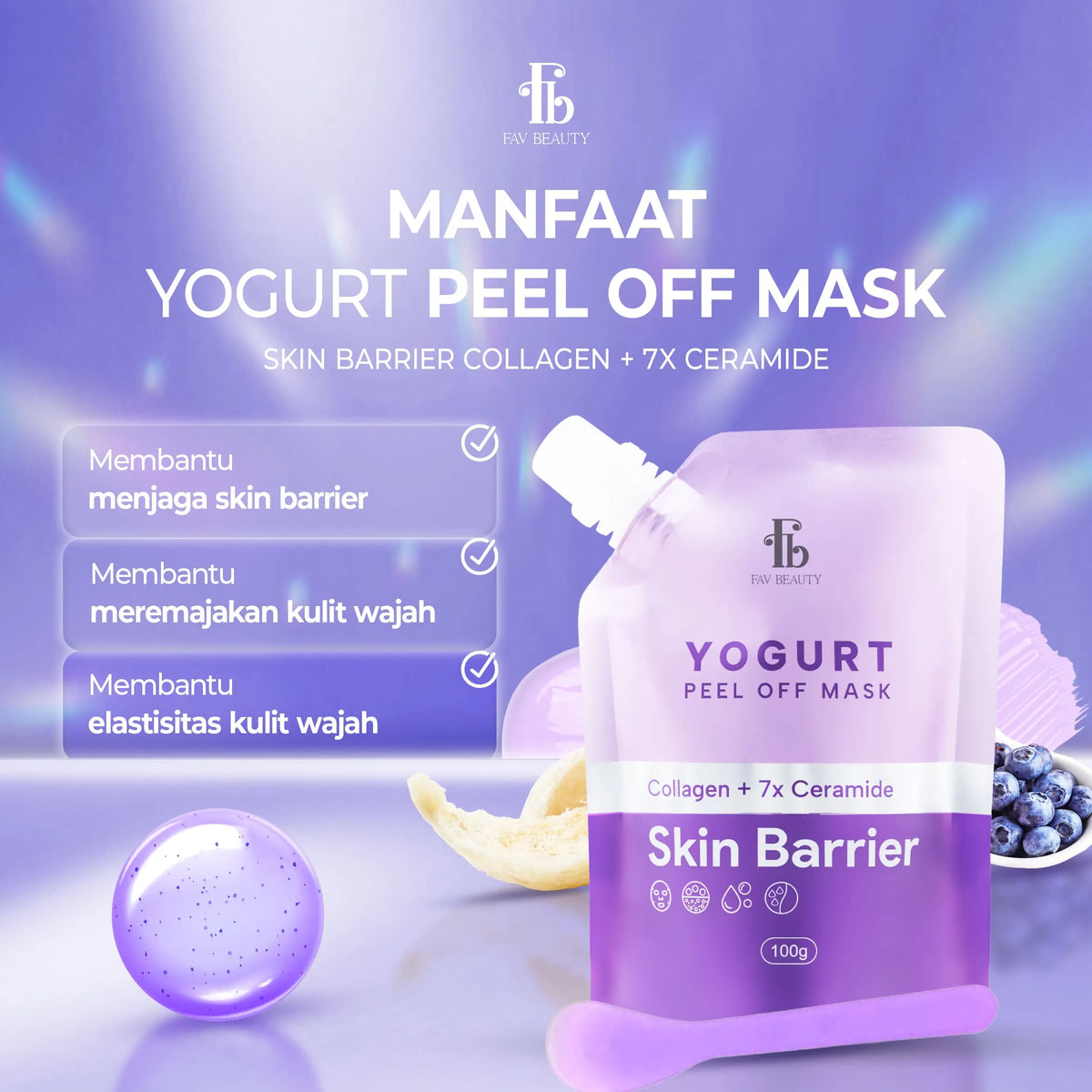 FAV Beauty Yogurt Skin Barrier Peel Off Mask