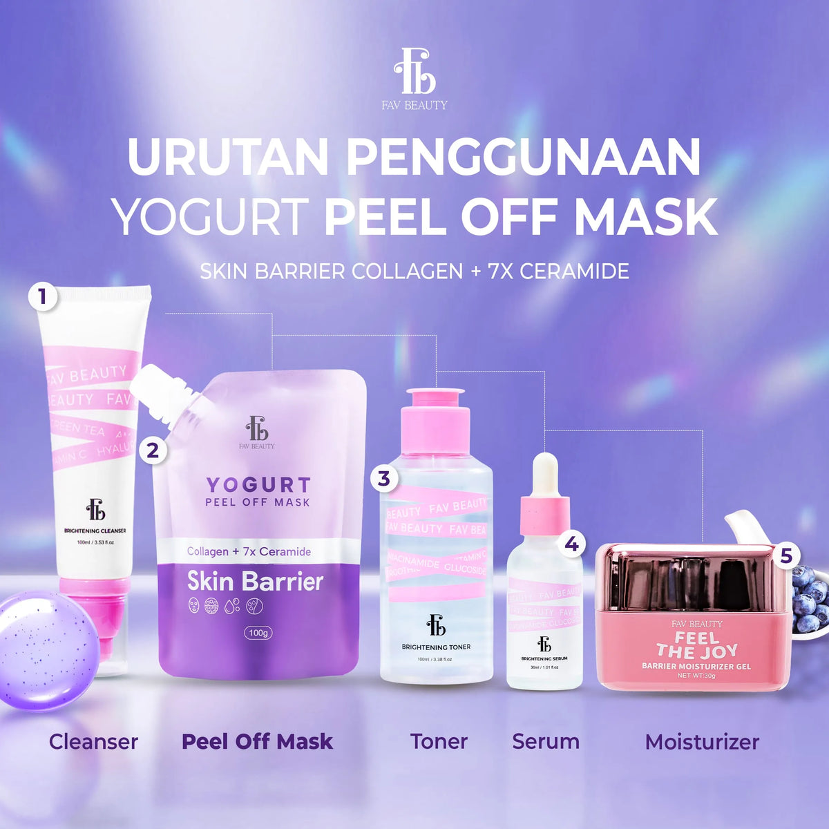FAV Beauty Yogurt Skin Barrier Peel Off Mask