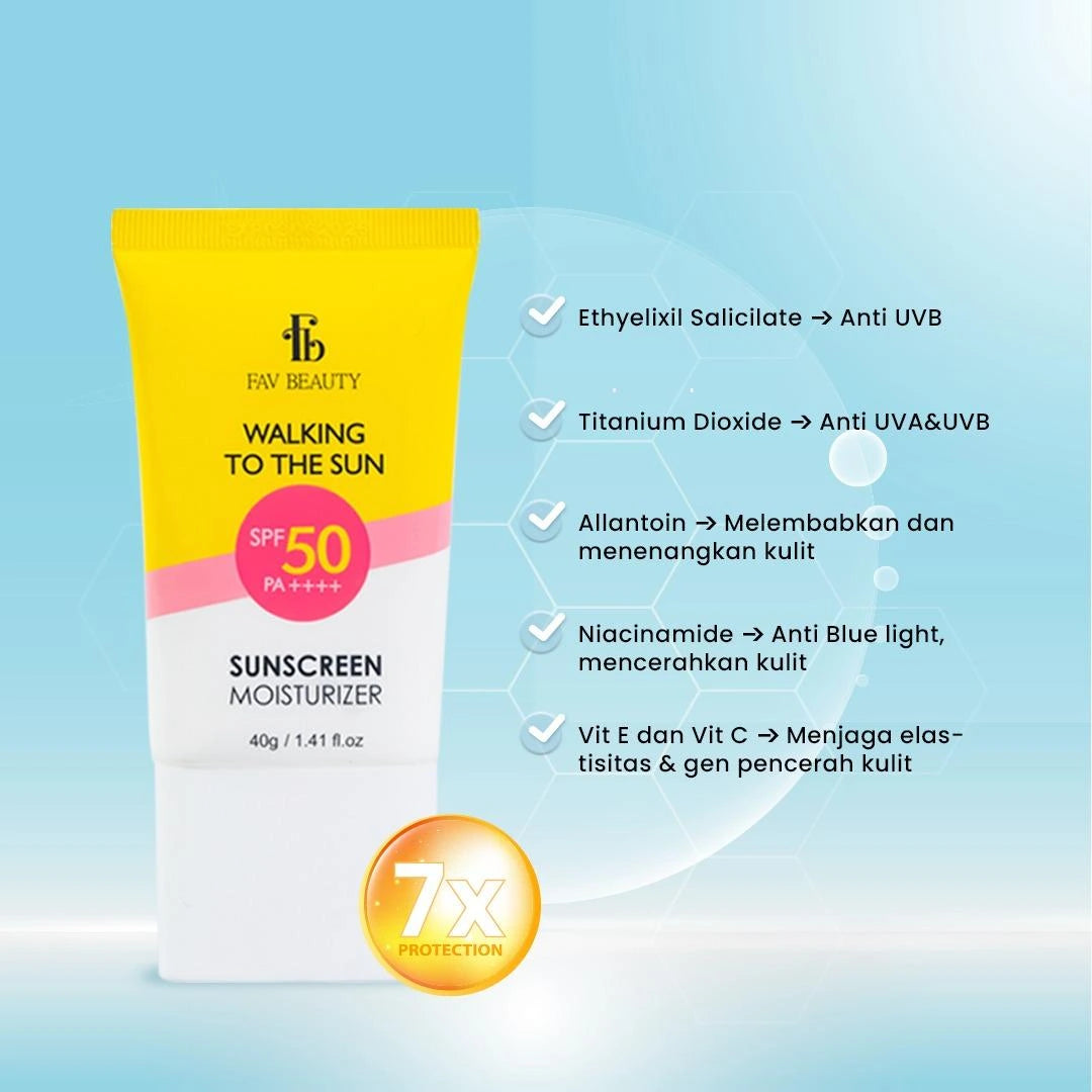 [Get Free Gift] [BUNDLING] FAV BEAUTY Sunscreen Hybrid SPF 50 PA++++